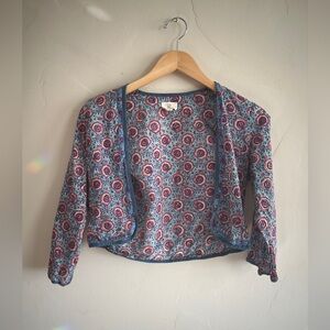 Anohki Floral Blue Women's Top